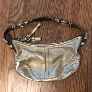 Gold Coach handbag